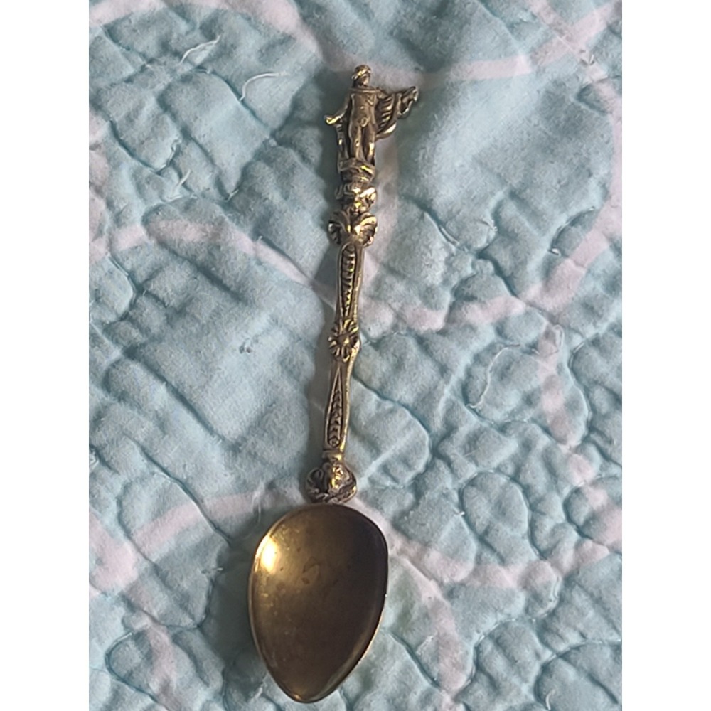 Italy Italian Vintage Souvenir Spoon Collectible Montagnani Brass Good Clean VGC